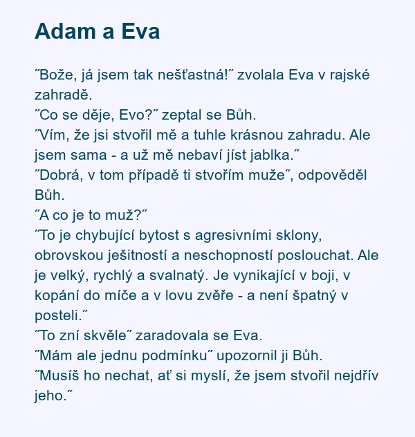 Adam a Eva