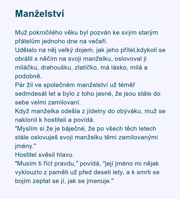 Manželství