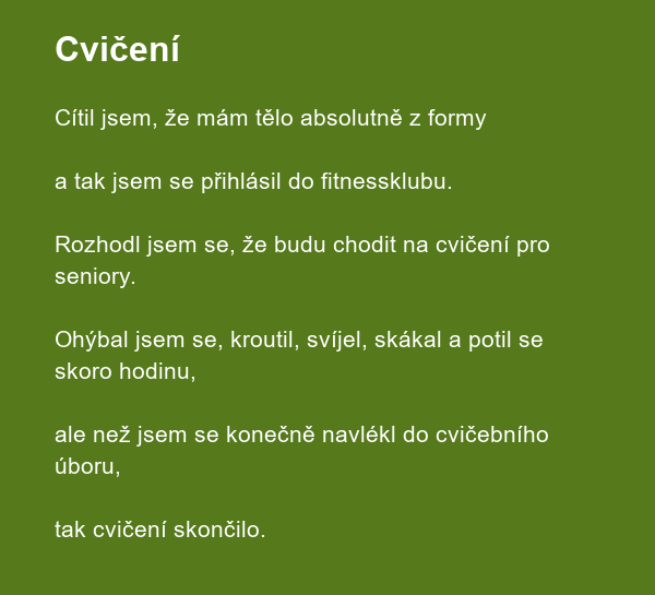 Cvičení