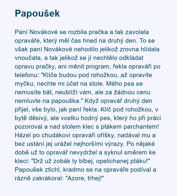 Papoušek